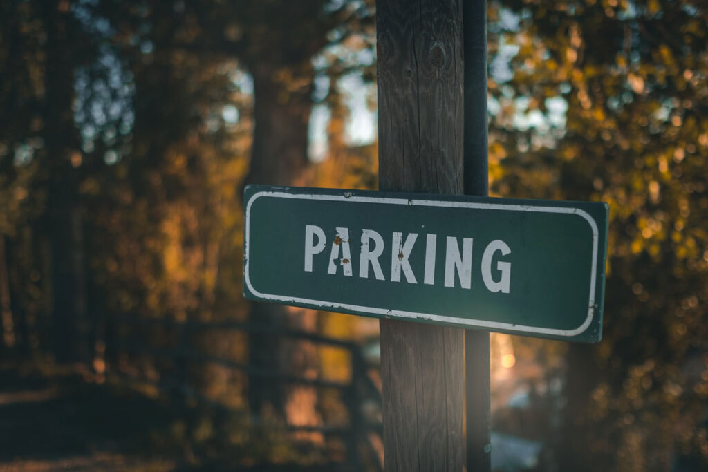 RV Parking Sign