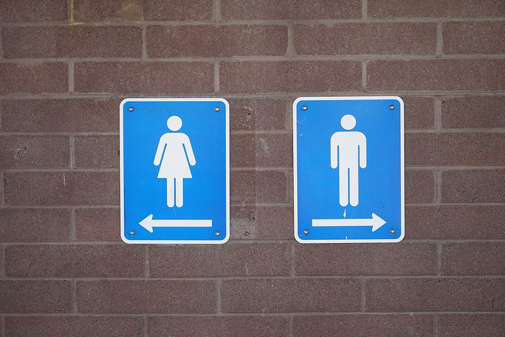 Women and Men signs