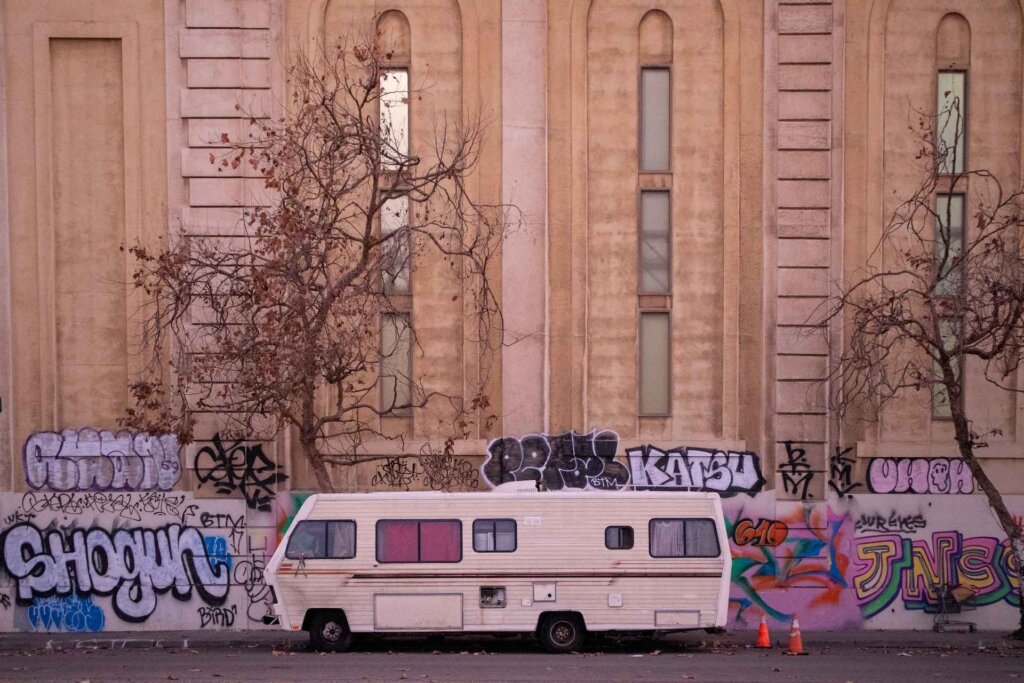 RV parked on street